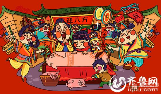 齊魯網(wǎng)2月2日訊日前，“中國年貨大數(shù)據(jù)報(bào)告”在網(wǎng)絡(luò)中火熱出爐，報(bào)告顯示，最壕是“咱們屯里的人”，十大消費(fèi)土豪村中山東就占了三席，分別是莒縣陵陽鎮(zhèn)集西頭村、莒縣陵陽鎮(zhèn)大寺村、以及棲霞市蛇窩泊鎮(zhèn)荷葉村。