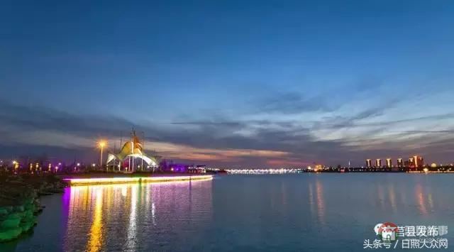 莒縣沭河公園夜景，真是美！