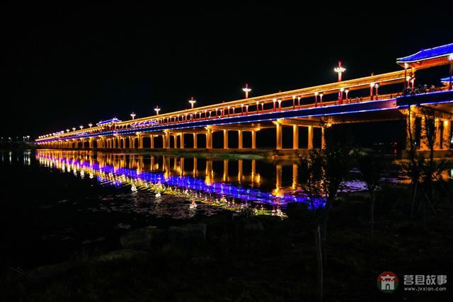 莒縣沭河濕地公園，上演激光水幕音樂噴泉，真是太棒了